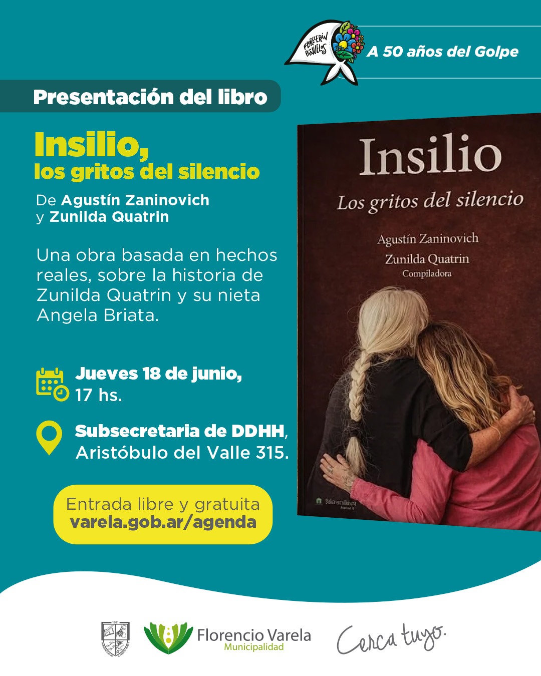 A 50 años del Golpe: Presentación del libro “Insilio, los gritos del silencio”

