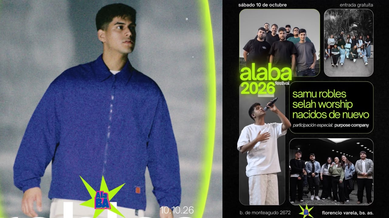 Samu Robles se presentará en el Festival Alaba 2026 de Florencio Varela