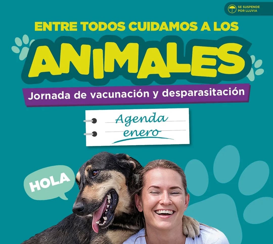 Entre todos cuidamos a los animales: Jornadas de vacunación y desparasitación en enero
