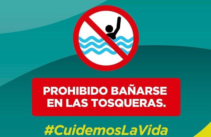 PROHIBIDO BAÑARSE EN TOSQUERAS: El municipio continúa los trabajos para fortalecer acciones preventivas