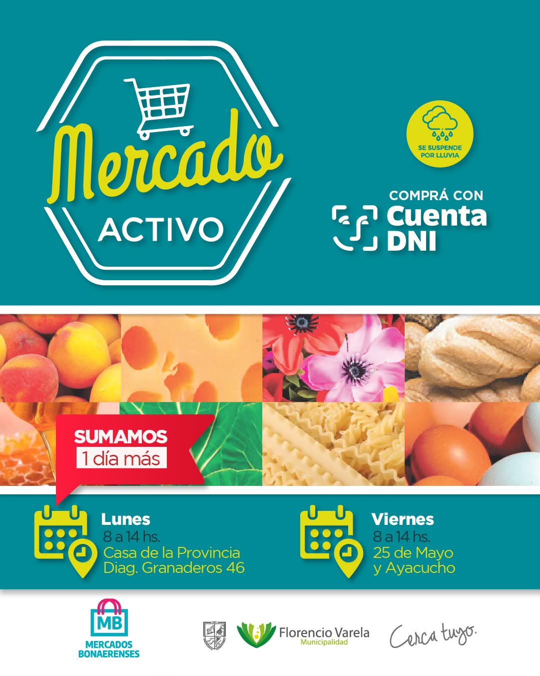 Mercado Activo: nuevo punto en La Casa de la Provincia, desde el lunes 9 de febrero